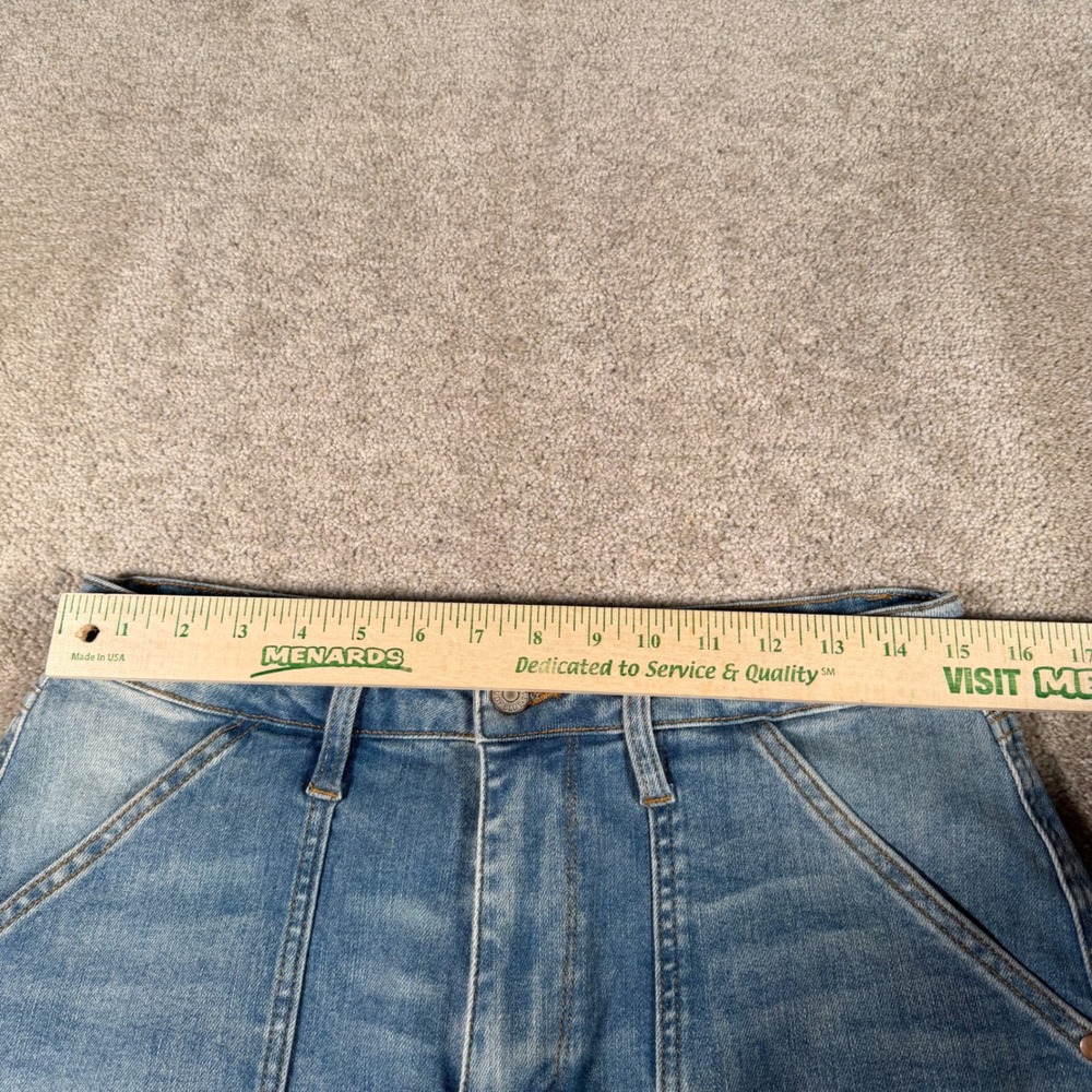 Judy Blue Boyfriend Fit Jeans Women 13/31 (FITS 30x34) Distressed Patch Pockets - Picture 6 of 11
